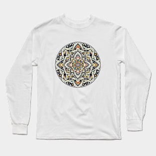 Abstract Geometric Color Mandala 3 Long Sleeve T-Shirt